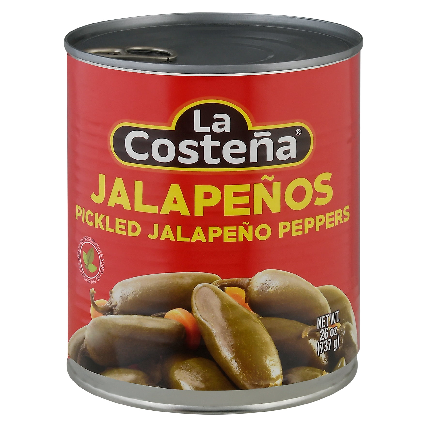La Costena Whole Jalapeno Peppers 26 oz (Pack Of 12)