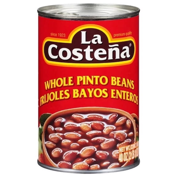 La Costena Whole Pinto Beans 40 oz (Pack of 18)
