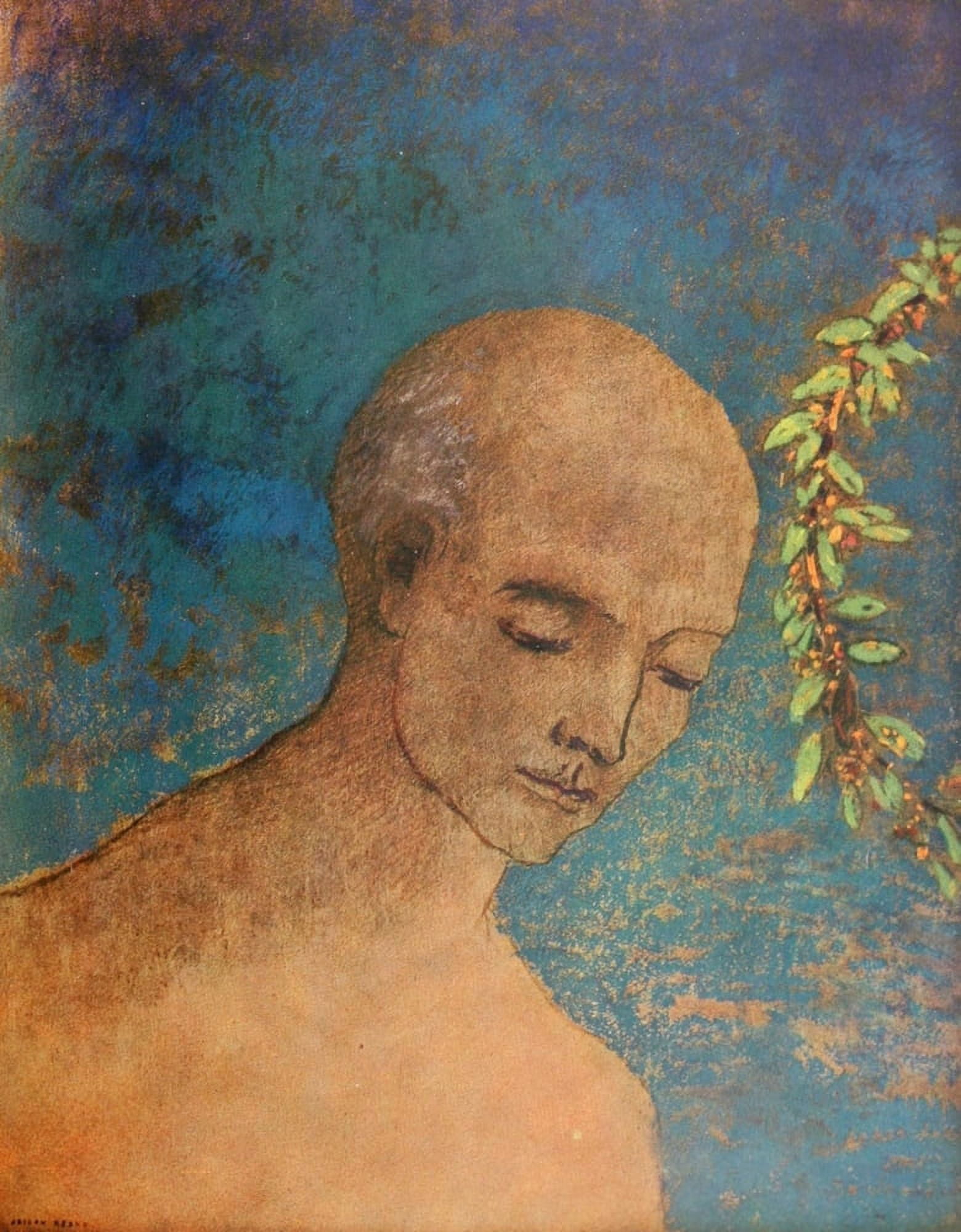 La Couronne Canvas Art - Odilon Redon (18 x 24)