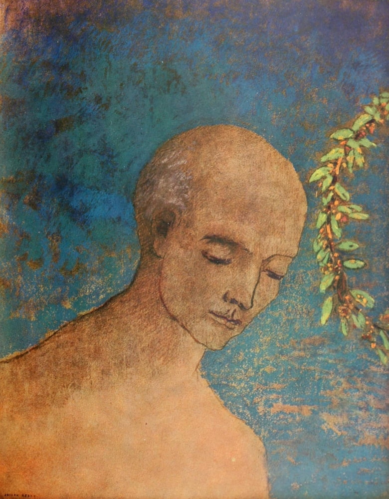 La Couronne Odilon Redon 1923 Canvas Art - Odilon Redon (24 x 36)