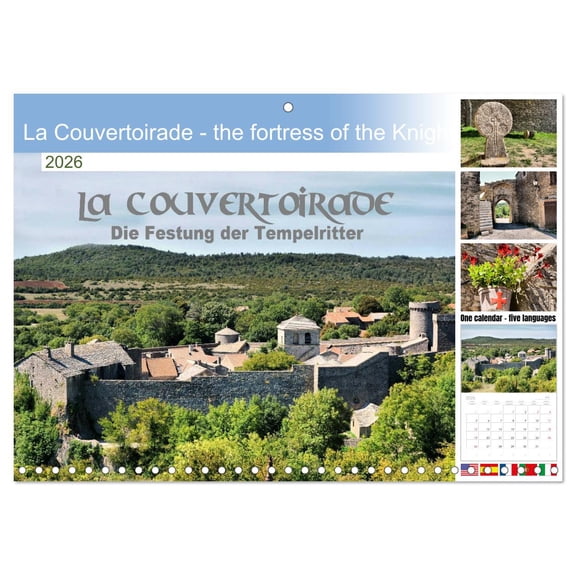 La Couvertoirade - the fortress of the Knights Templar (Monthly Wall Calendar 2026 16.5 x 23.4 (open)), CALVENDO 14 Month Calendar