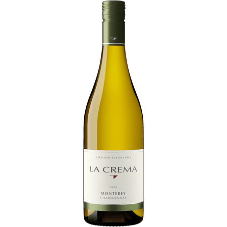 La Crema Monterey Chardonnay White Wine, California, 13.5% ABV, 750ml Glass Bottle, 5-150ml Servings