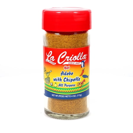 La Criolla Adobo Seasoning with Chipotle, No MSG, 8 oz