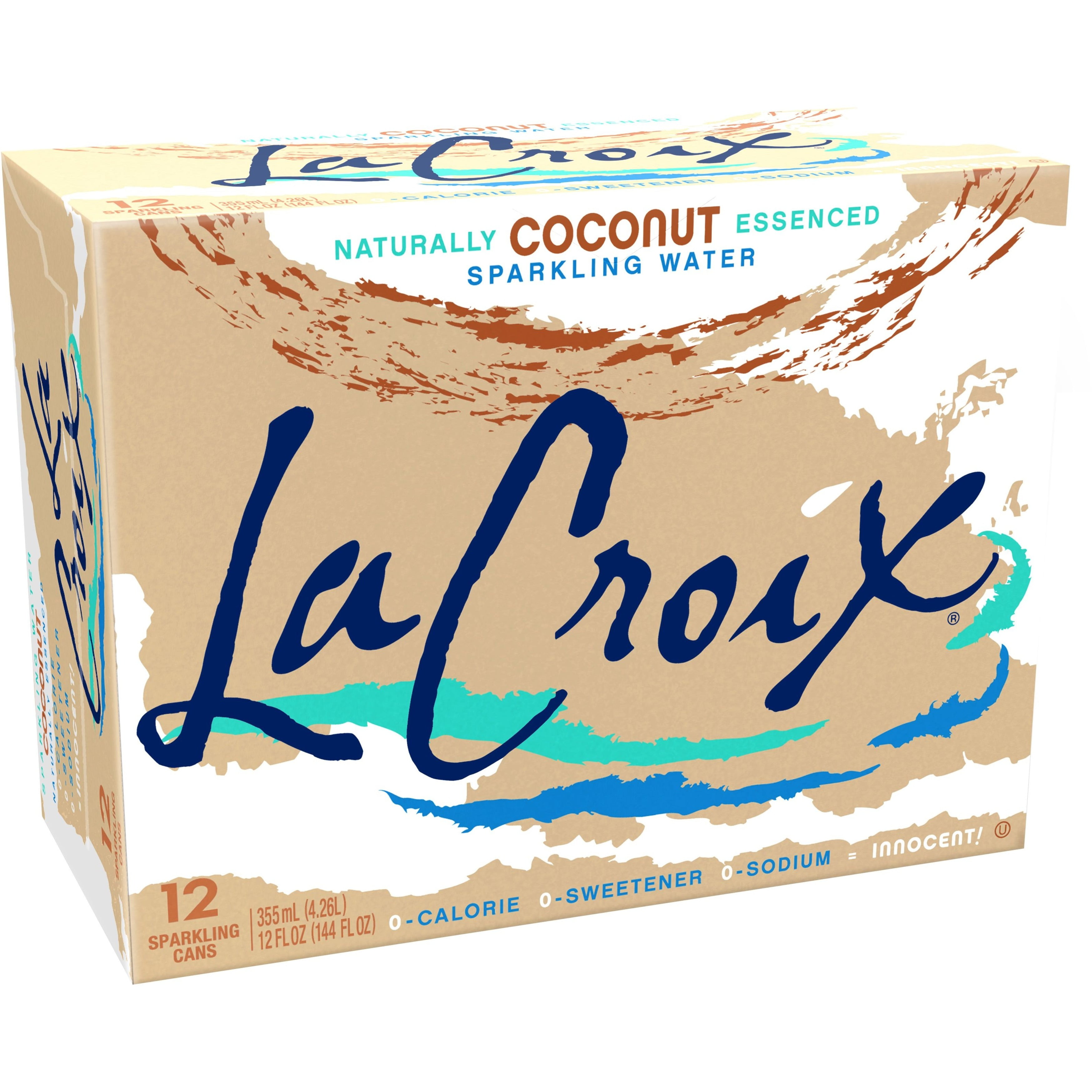 La Croix Coconut Flavor Sparkling Water, 100% Natural, Calorie
