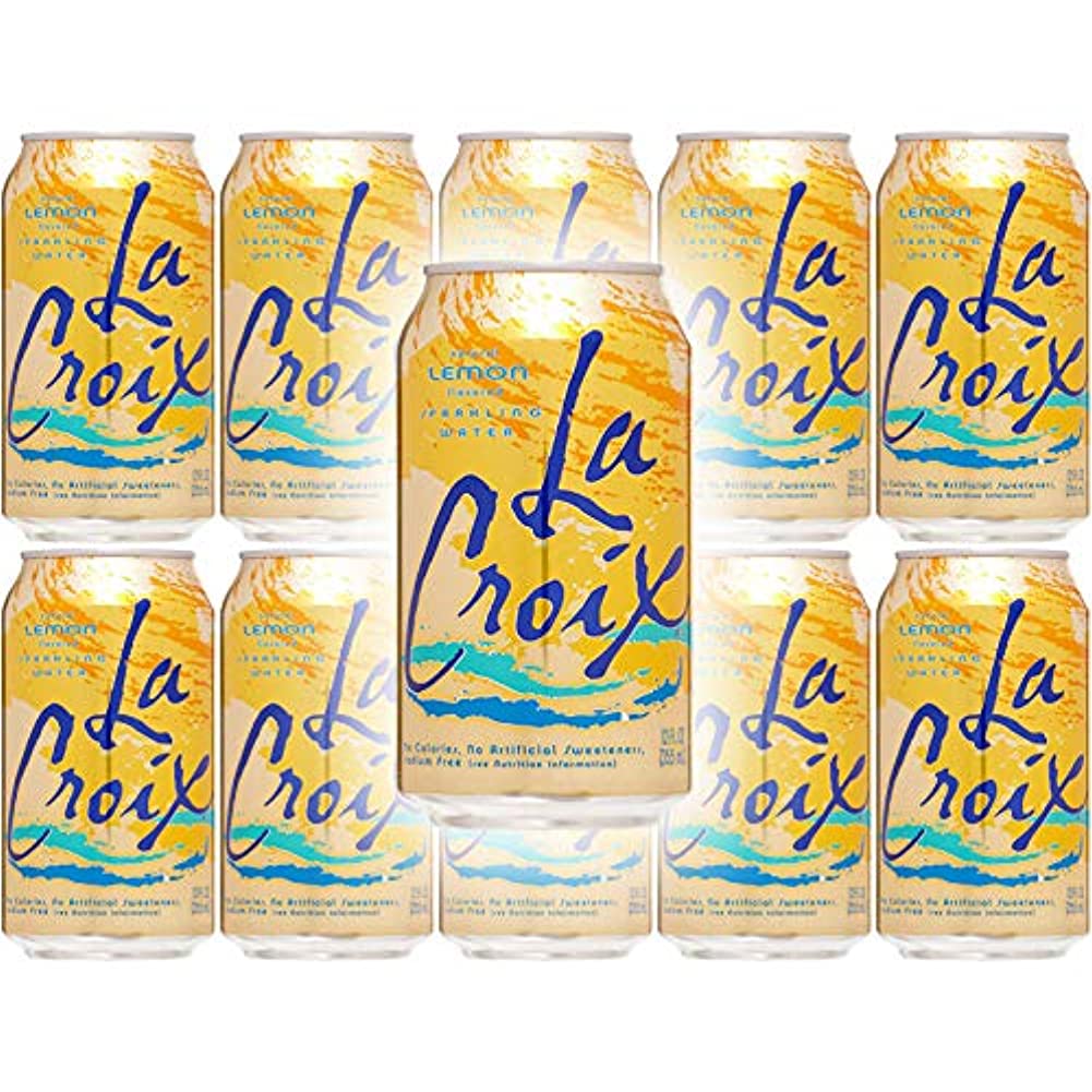 La Croix Lemon Naturally Essenced Flavored Sparkling Water, 12 oz Can