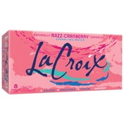La Croix Natural Cran-Raspberry Flavored Sparkling Water, 12 fl oz, 8 pack