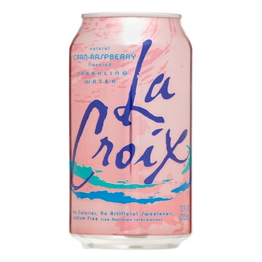 La Croix Natural Cran-Raspberry Flavored Sparkling Water, 12 fl oz, 8 pack
