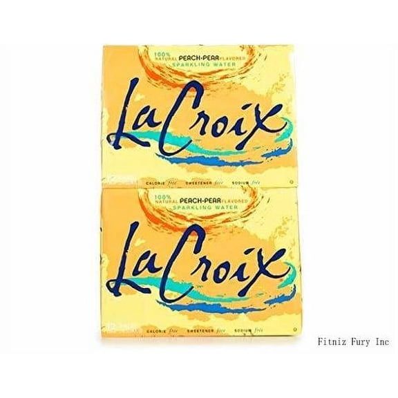 La Croix Peach Pear Sparkling Water, 12 Fl Oz (Pack Of 24)