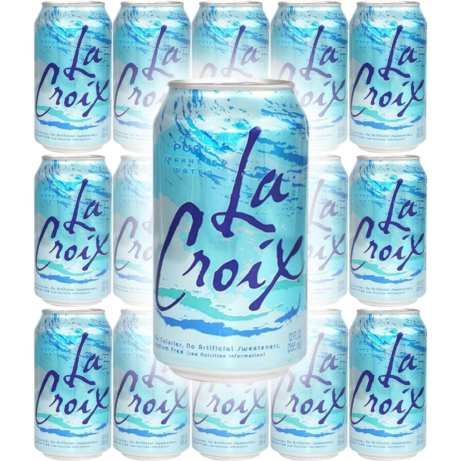 La Croix Pure Naturally Essenced Flavored Sparkling Water, 12 oz Can