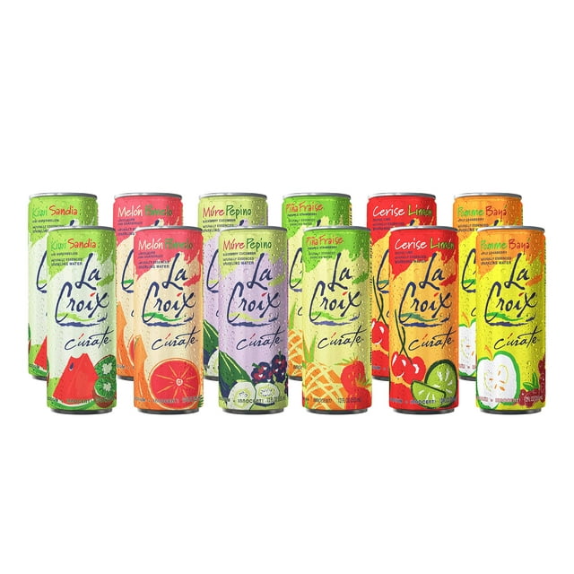 La Croix Sparkling Water All Flavor Variety Pack, (Sampler), 12 Oz