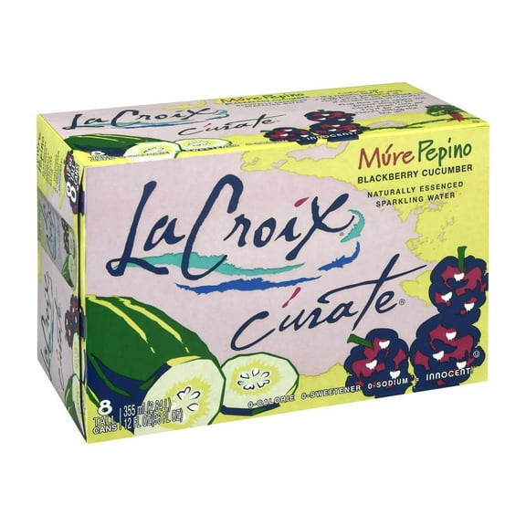 La Croix Sparkling Water Curate Blackberry Cucumber 96 fl oz (Pack Of 3)