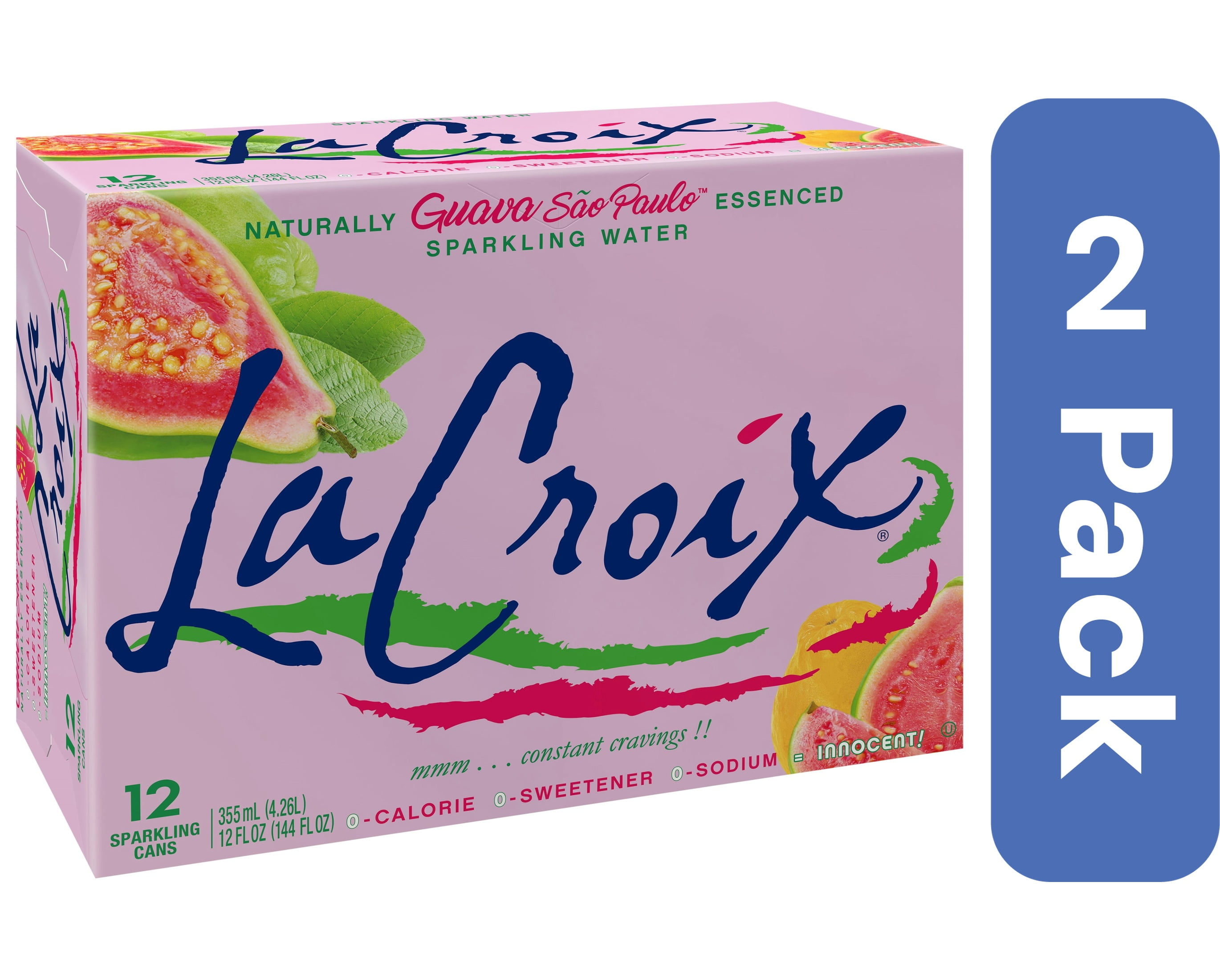 La Croix Sparkling Water Guava 12-Pack 144 fl oz (Pack of 2)
