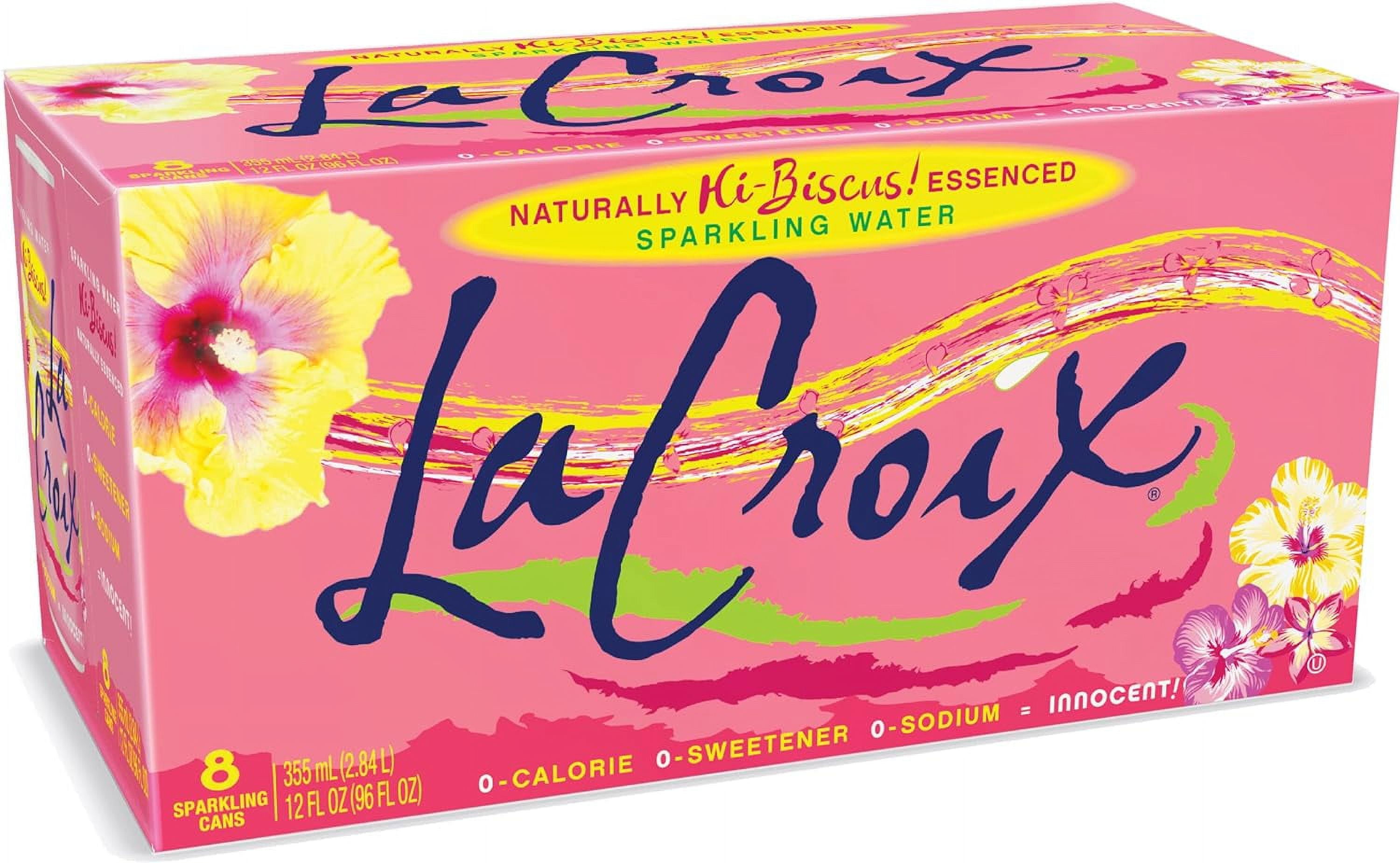 La Croix Sparkling Water Hibiscus 8 Pack 12 oz 96 fl oz (Pack Of 3)