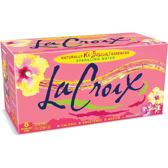 La Croix Sparkling Water Hibiscus 8 Pack 12 oz 96 fl oz (Pack Of 3)