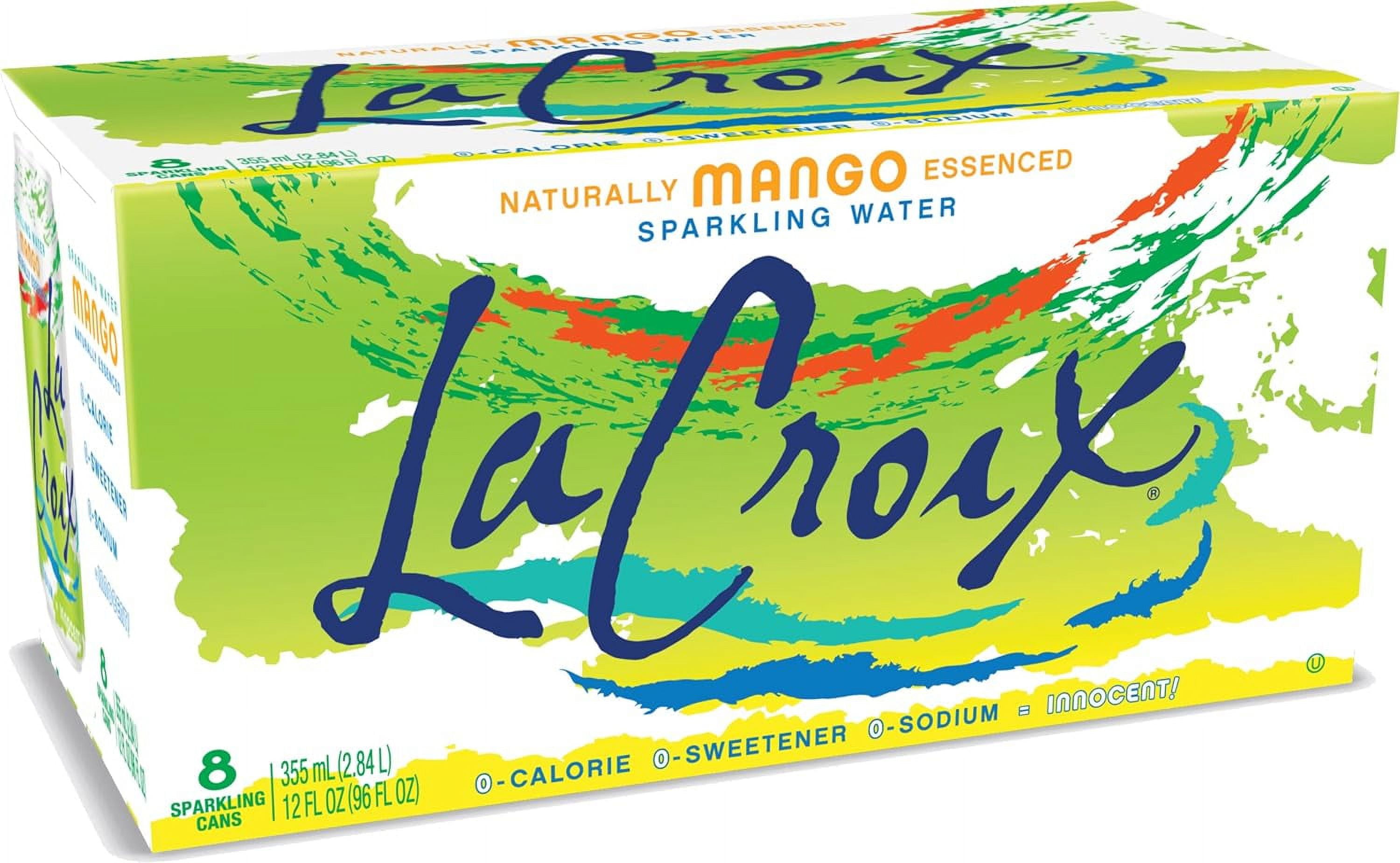 La Croix Sparkling Water Mango 8 Pack 12 oz 96 fl oz (Pack Of 3)