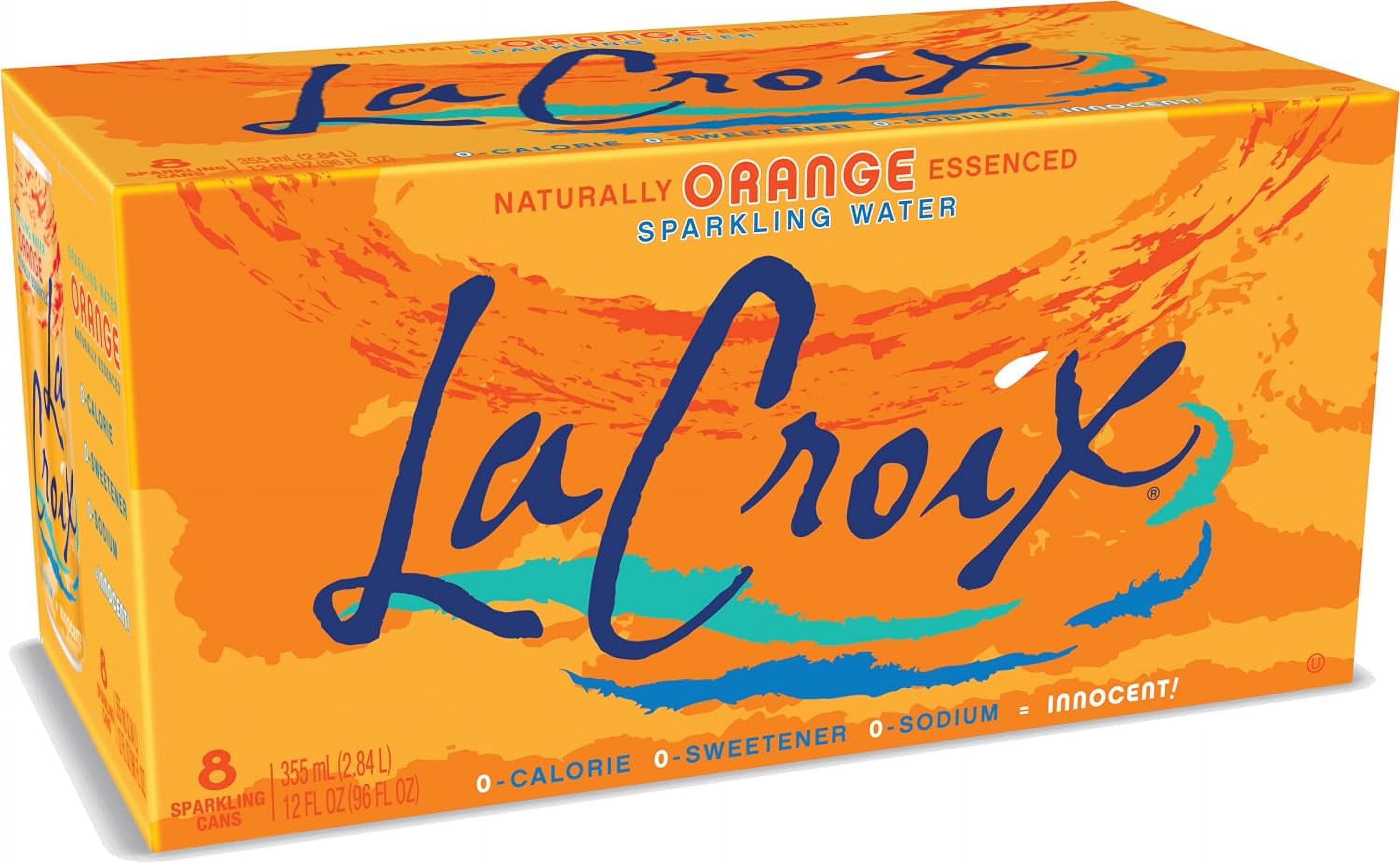 La Croix Sparkling Water Orange 8 Pack 12 oz 96 fl oz (Pack Of 3)