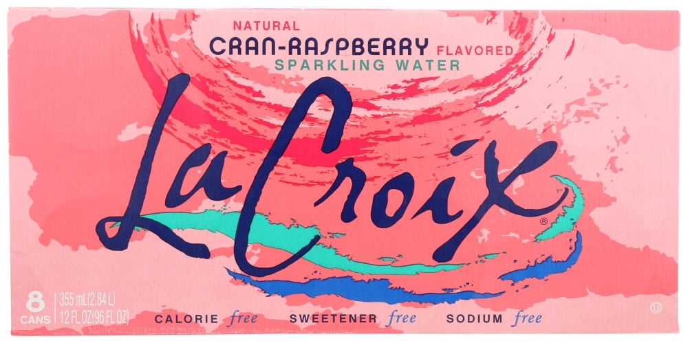 La Croix Sparkling Water Raspberry Lemon 8 Pack 12 oz 96 fl oz (Pack Of 3)