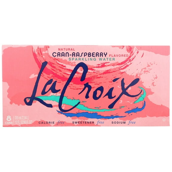 La Croix Sparkling Water Raspberry Lemon 8 Pack 12 oz 96 fl oz (Pack Of 3)