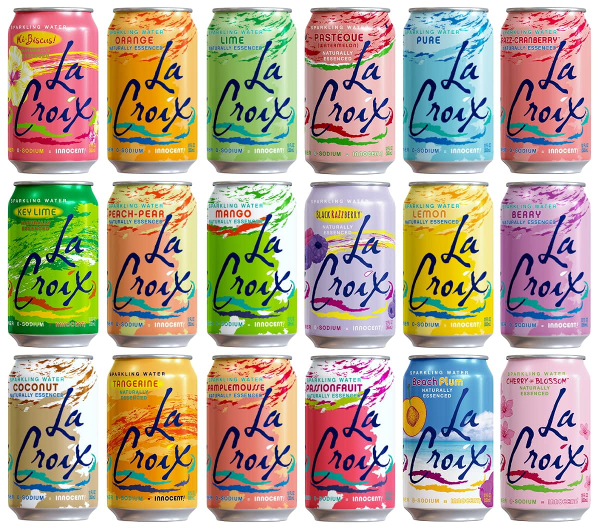 La Croix Sparkling Water Variety Pack, 12 Fl Oz Cans In Sanisco Box