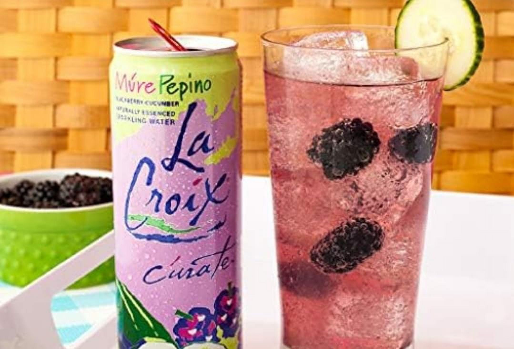La Croix Sparkling Water Blackberry Cucumber 12 Oz Cans, Flavored