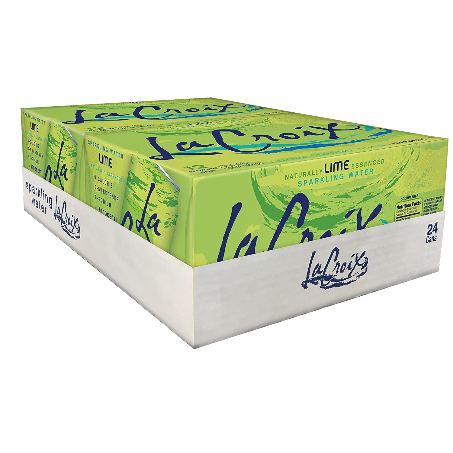 La Croix, Water Sparkling Lime, 12 Fl Oz, 24 Pack - Walmart.com