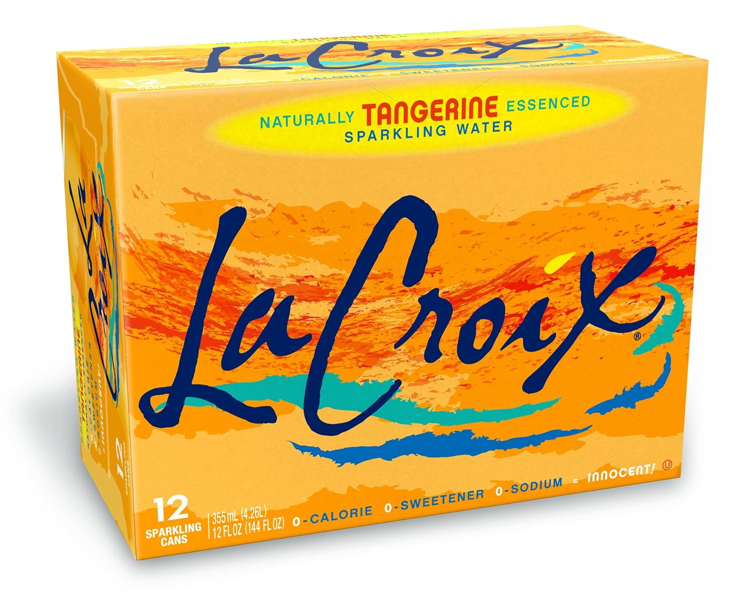 La Croix Water Sparkling Tangerine 12 Pack 12 oz 144 fl oz (Pack Of 2)