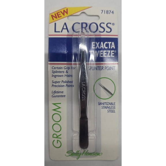 La Cross Exacta Tweeze Splinter Point Tip for Splinter and Ingrown Hair Tweezer 71874