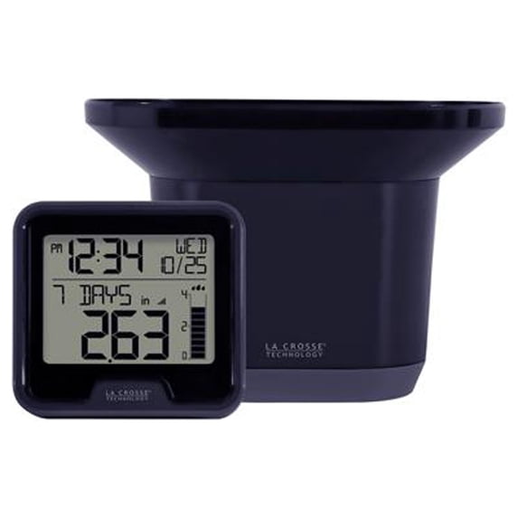 La Crosse 724-1409 Digital Rain Gauge with Indoor Temperature - Quantity 4