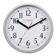 La Crosse Clock 8 inch Basics Analog Quartz Wall Clock, 404-3020S
