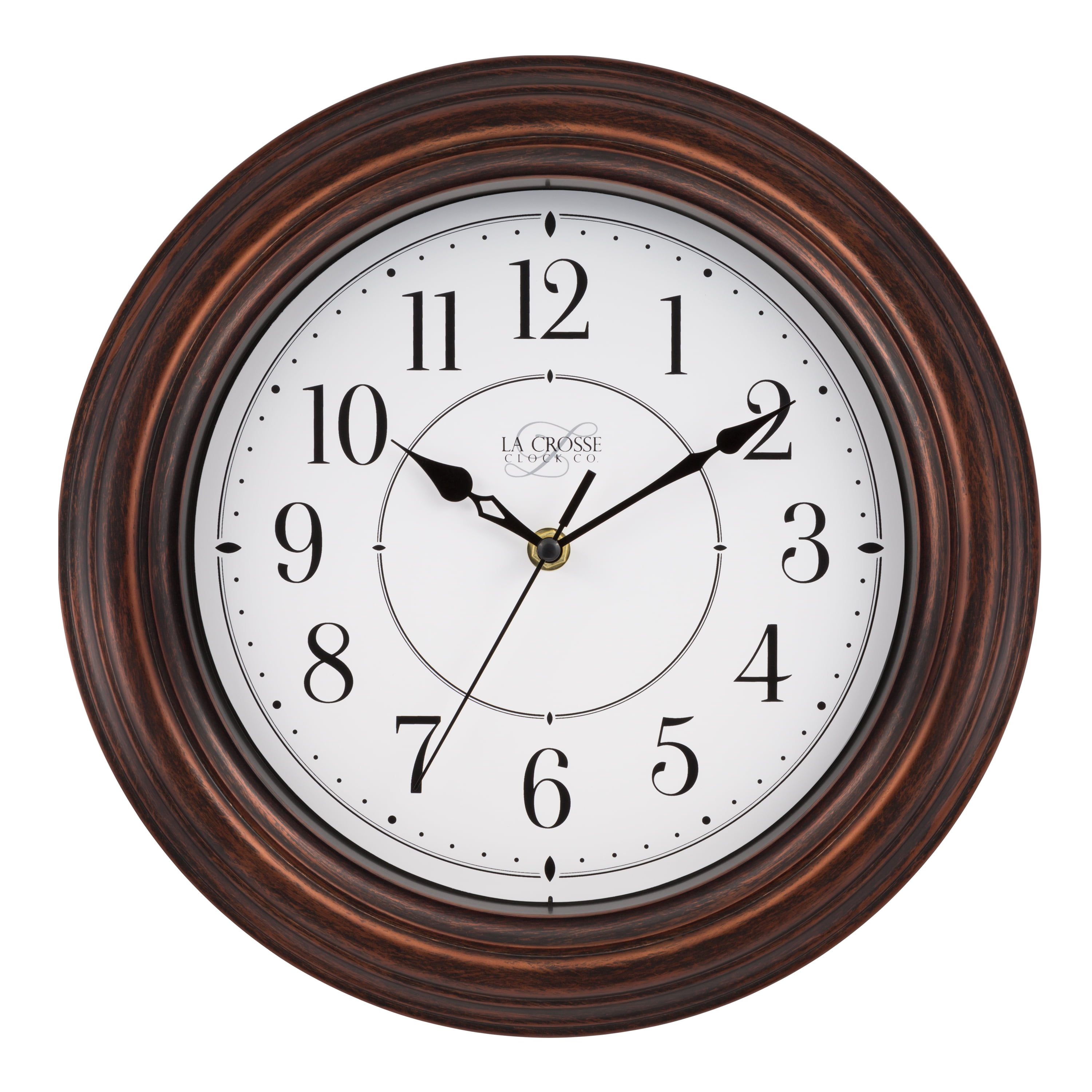 Dayclocks Carpe Diem Day-of-the-Week Wall Clock with Mahogany Wood Frame, Size: 9.5, Red