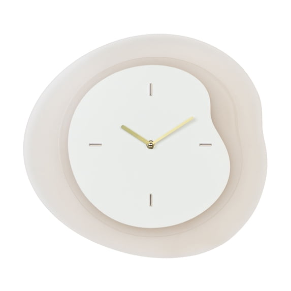 La Crosse Clock 15.2 Inch Tan Drift Analog Quartz Wall Clock, 404-3039T