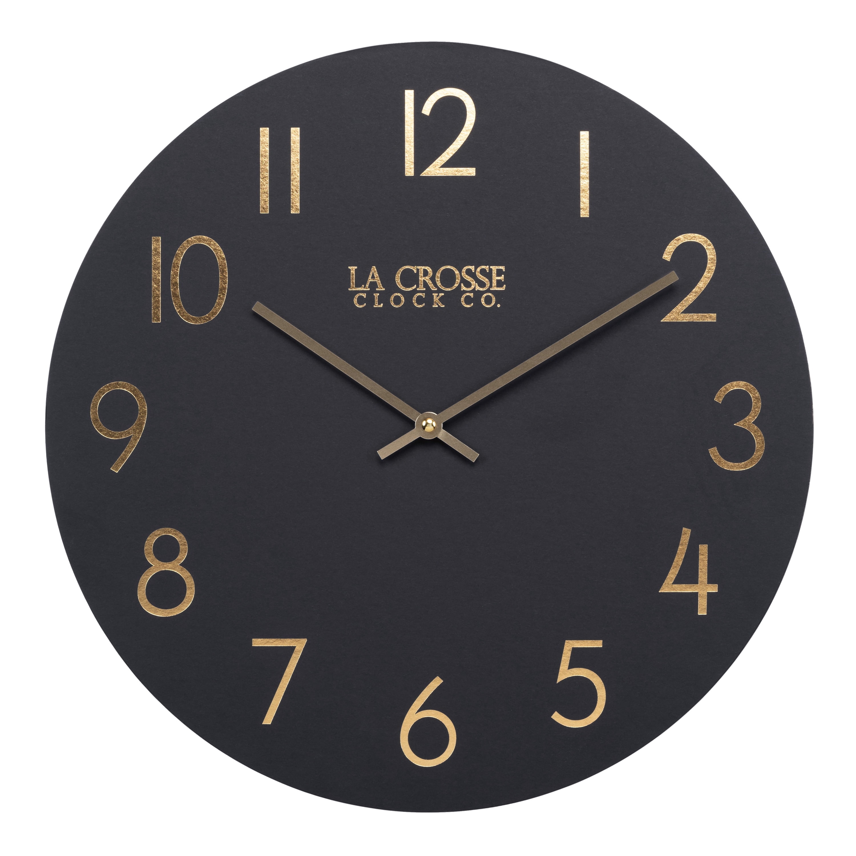 La Crosse Clock 15.75 inch NYX MDF Analog Quartz Wall Clock, 404-3841C