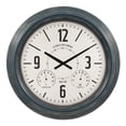 thumbnail image 1 of La Crosse Clock 18.40" Hamilton Indoor/Outdoor Blue Analog Quartz Analog Metal Clock, 433-3838, 1 of 6