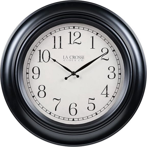 La Crosse Clock 18" Rhodes Quartz Analog Wall Clock, 404-3846A