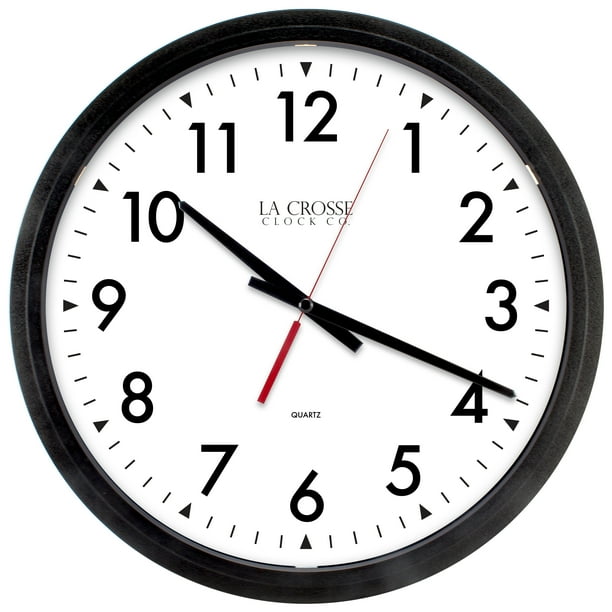 La Crosse Clock 404-2636 13 inch Commercial Silent Sweep Analog