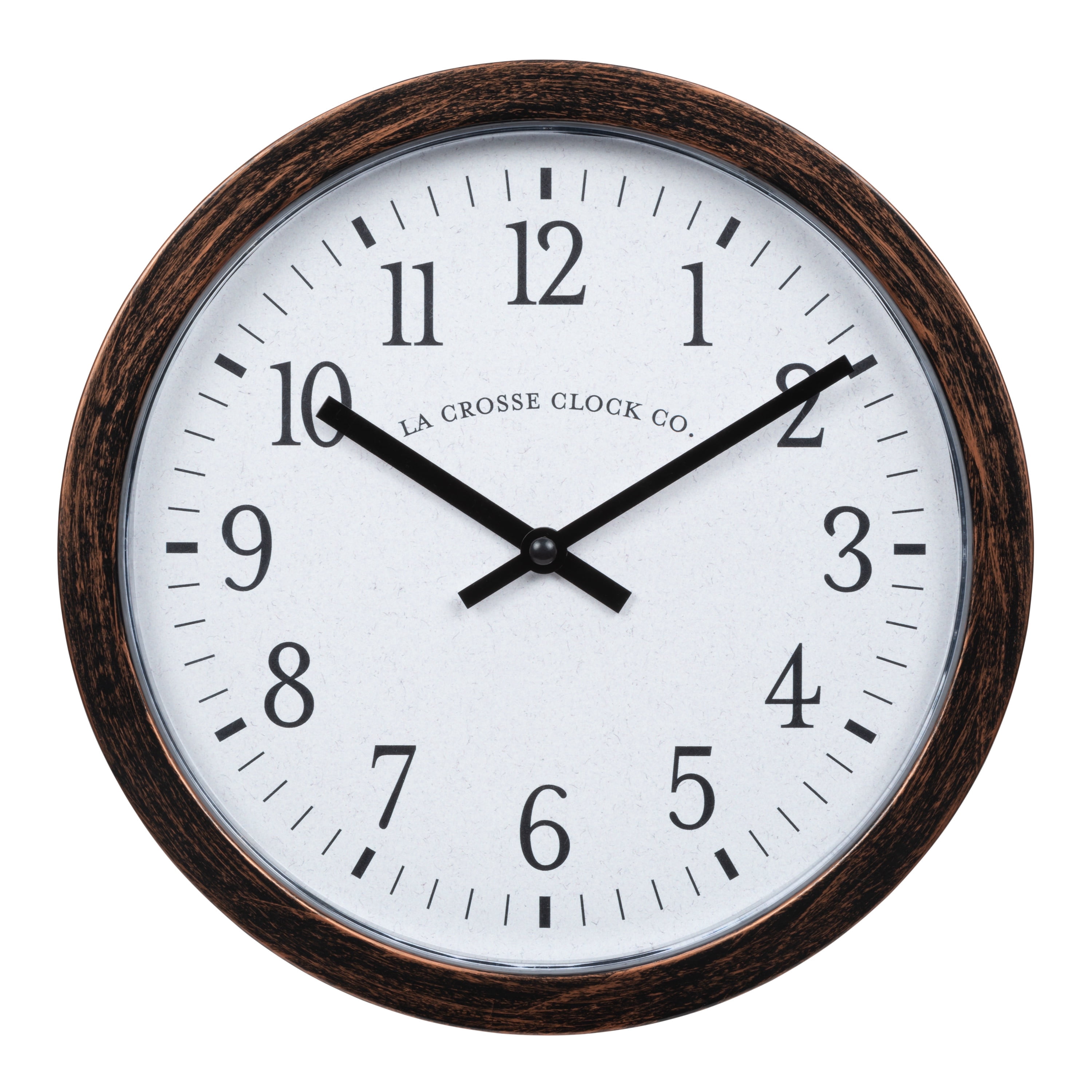 La Crosse Technology 9.8-inch Quartz Analog Wall Clock with Hidden ...
