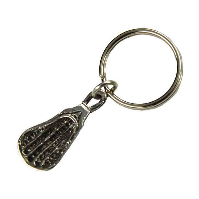La Crosse Head Lacrosse Stick Athlete Coach Key Fob Key Ring
