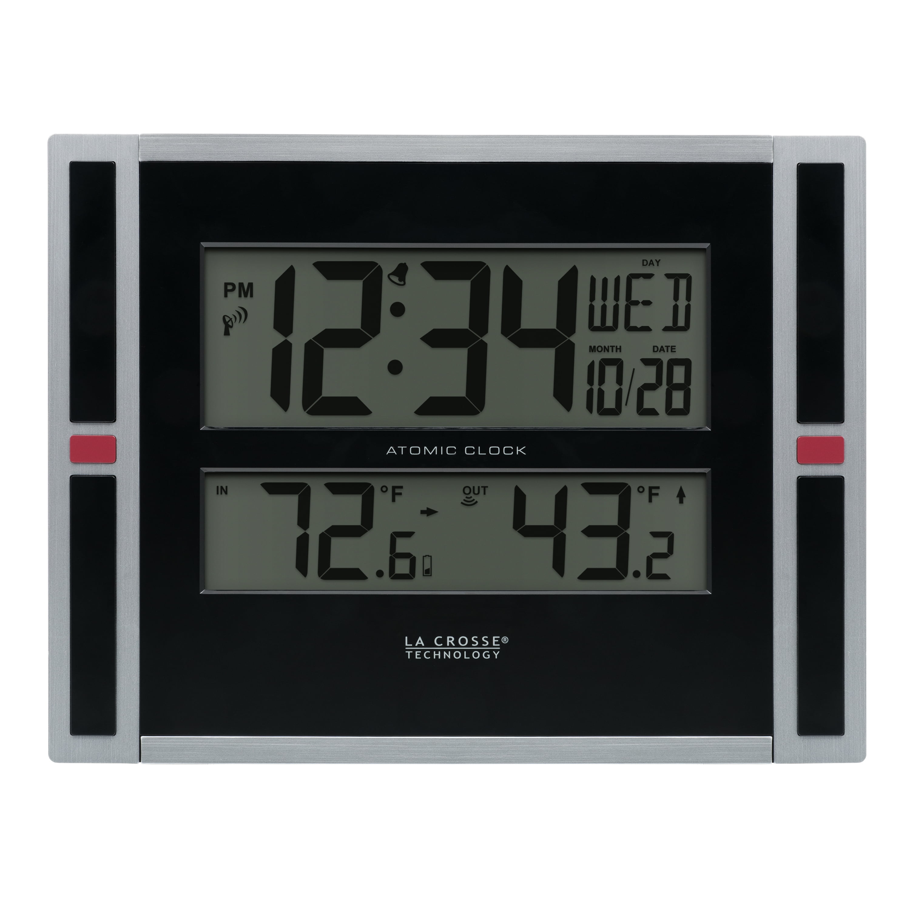 La Crosse Technology 11" Modern Atomic Digital Wall/Table Clock with