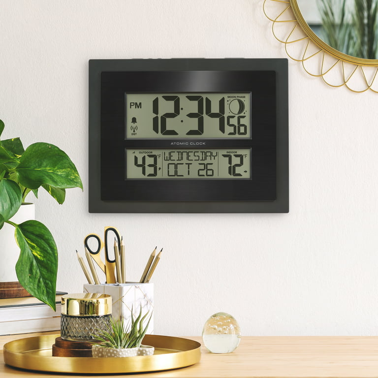 La Crosse Technology Indoor/Outdoor Thermometer and Atomic Clock at