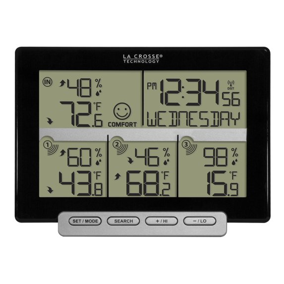 La Crosse Technology 3-Channel Wireless Digital Weather Station, 308-1412-3TX