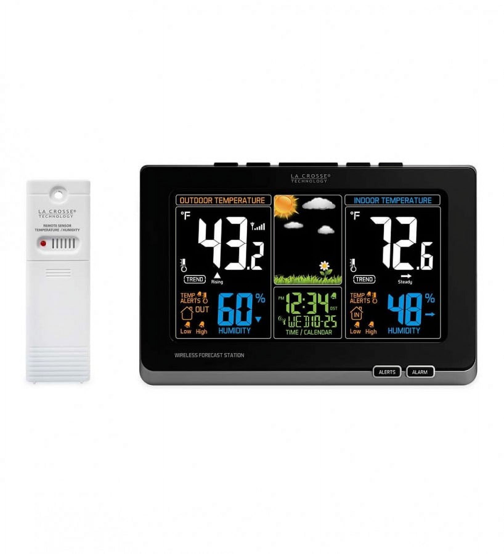 La Crosse Technology 308-1414B Wireless Atomic Digital Color Weather Station with Alerts - image 1 of 1