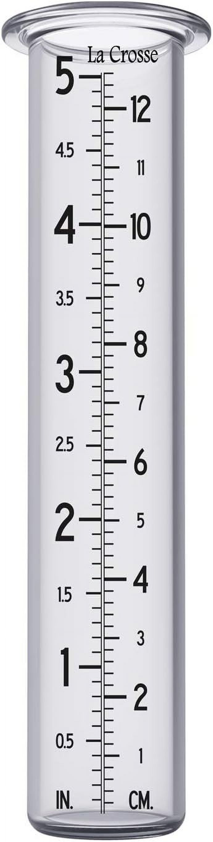 La Crosse 5-Inch Capacity Rain Gauge Replacement Glass Tube, 704-1522