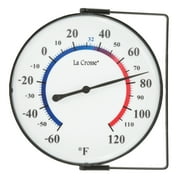 La Crosse Technology 5-In. Analog Weather Thermometer with Mounting Bracket, 104-105-TBP