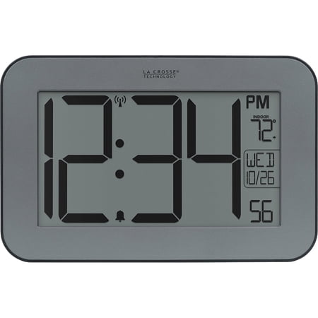 La Crosse Technology Large Time Indoor Atomic Digital Clock with 4-Inch digits, 513-02927