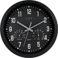 thumbnail image 1 of La Crosse Clock 12 inch Black Quartz Analog Clock with Temp & Humidity, 404-2631, 1 of 5