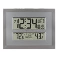 thumbnail image 1 of La Crosse Technology Atomic Digital Gray & Silver Contemporary Clock, 512-85937-Int, 1 of 8