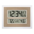 thumbnail image 1 of La Crosse Technology Atomic Digital White & Champagne Contemporary Clock, 512-14937-Int, 1 of 9