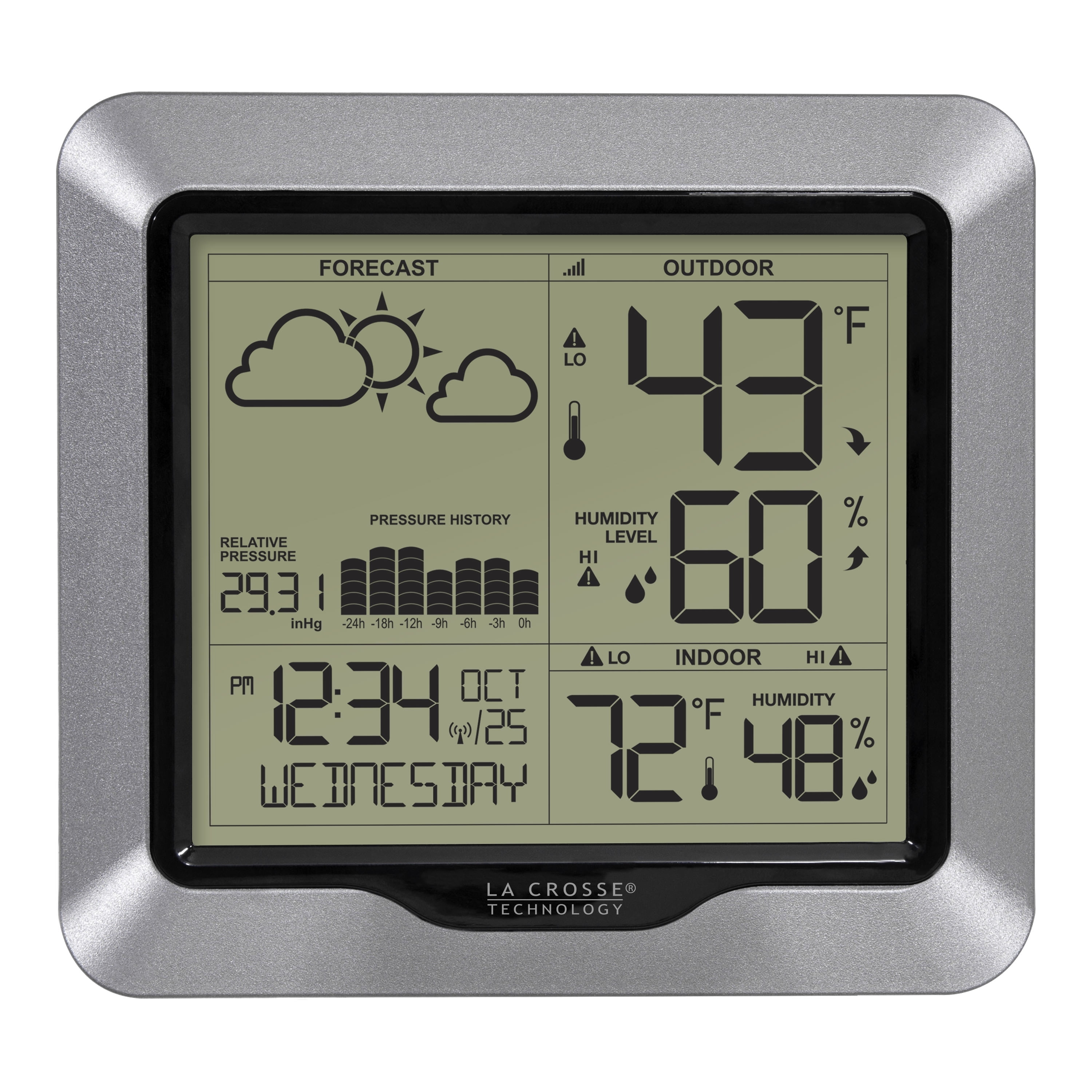 La Crosse Technology Wireless Digital Forecast Station with Pressure History, 308-1417