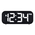 thumbnail image 1 of La Crosse Technology Black Insta-Set Digital LED Alarm Clock with Bluetooth Technology, 617-714, 1 of 7