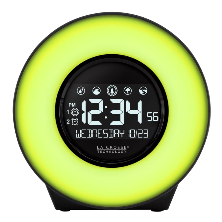 La Crosse Technology Wake-Up Light LED Alarm Clock with Nature